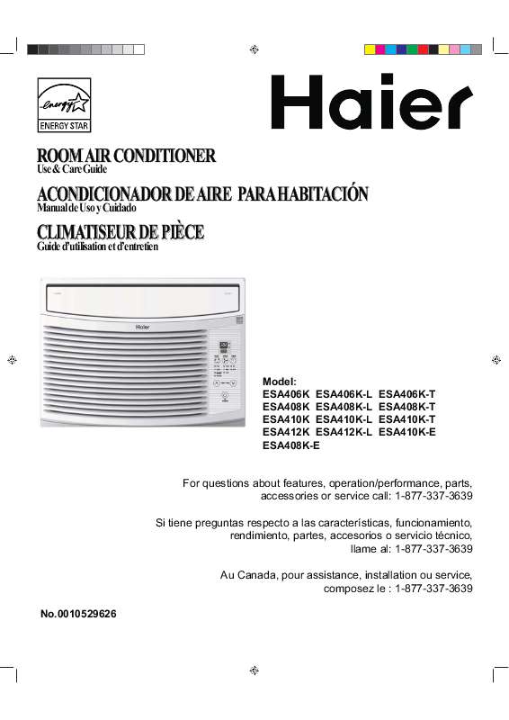 Guide utilisation  HAIER ESA406K-T  de la marque HAIER