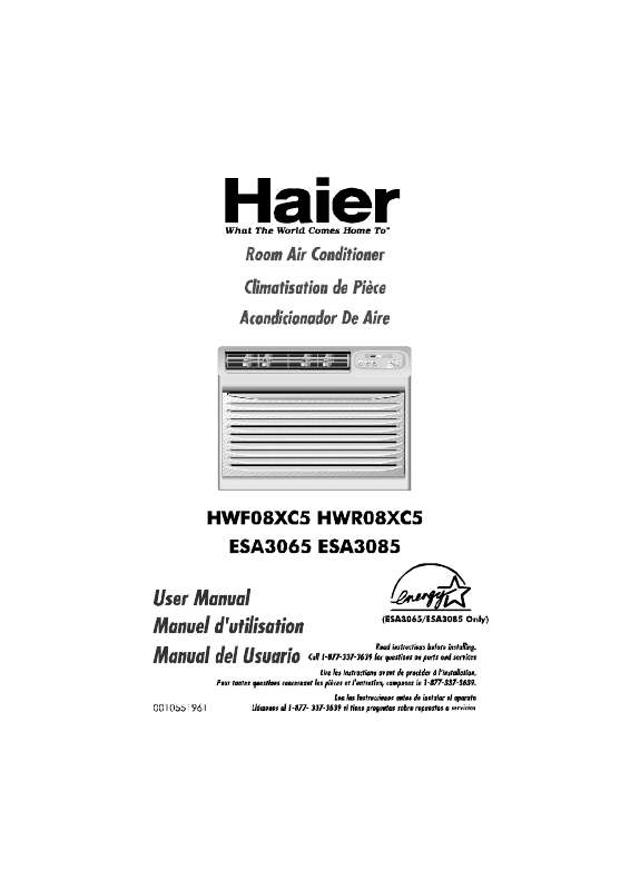 Guide utilisation  HAIER HWF08XC5  de la marque HAIER