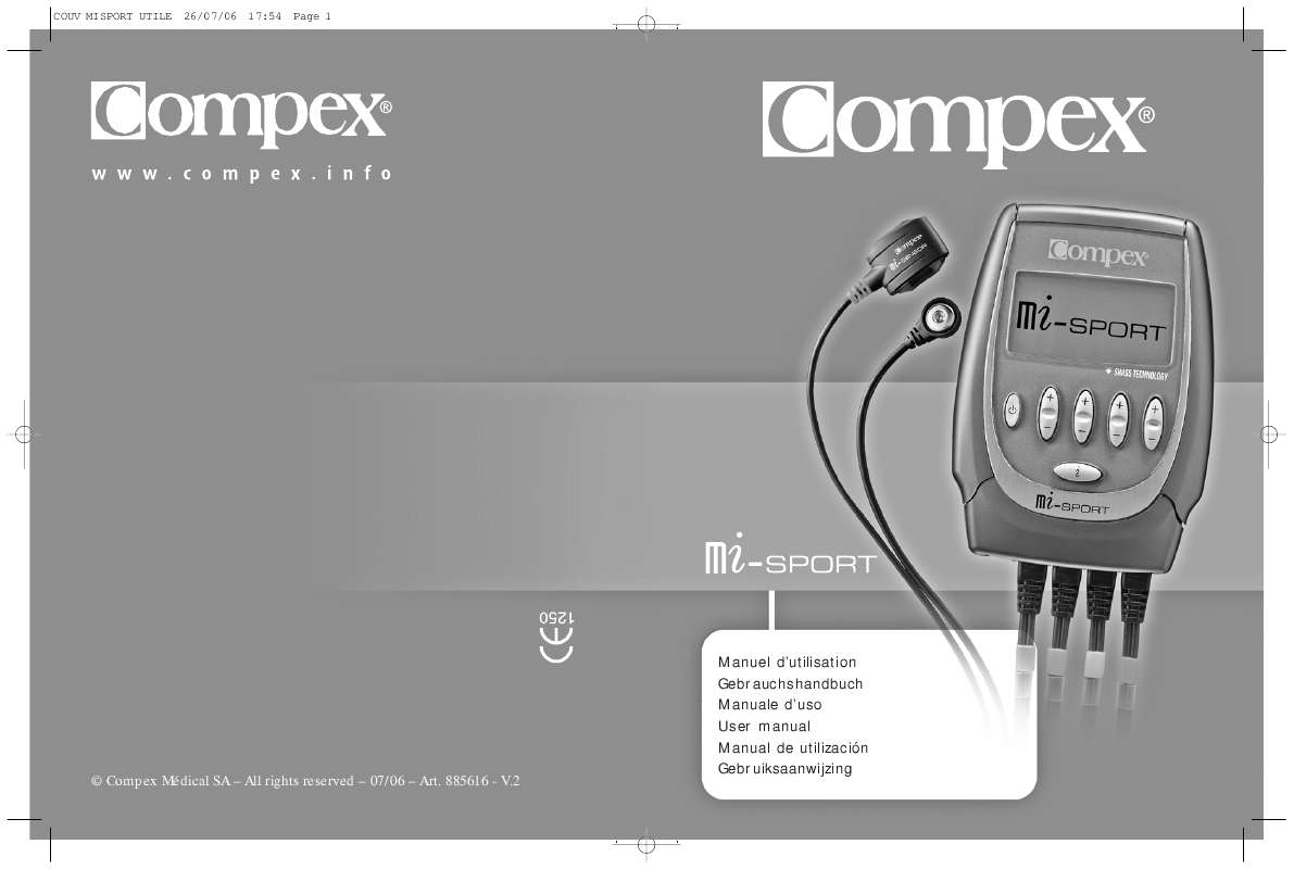 Guide utilisation  COMPEX MI-SPORT  de la marque COMPEX