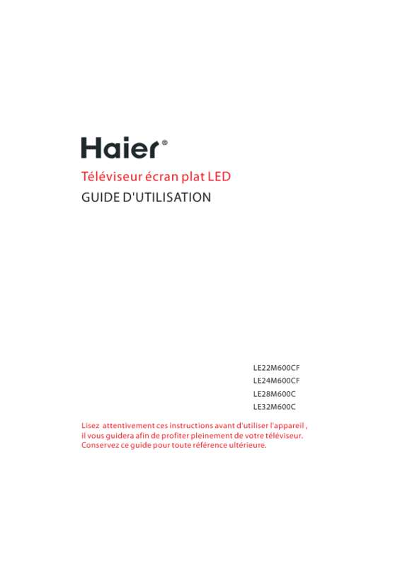 Guide utilisation HAIER LE48M600CF  de la marque HAIER