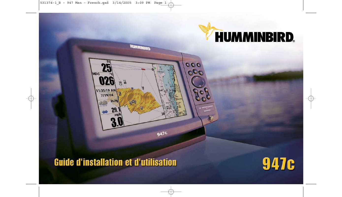 Guide utilisation HUMMINBIRD 947C  de la marque HUMMINBIRD