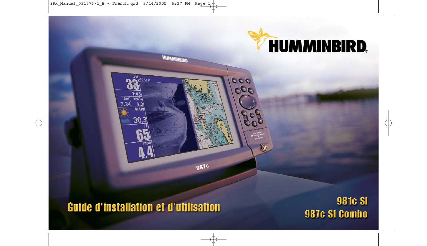 Guide utilisation HUMMINBIRD 981C SI  de la marque HUMMINBIRD