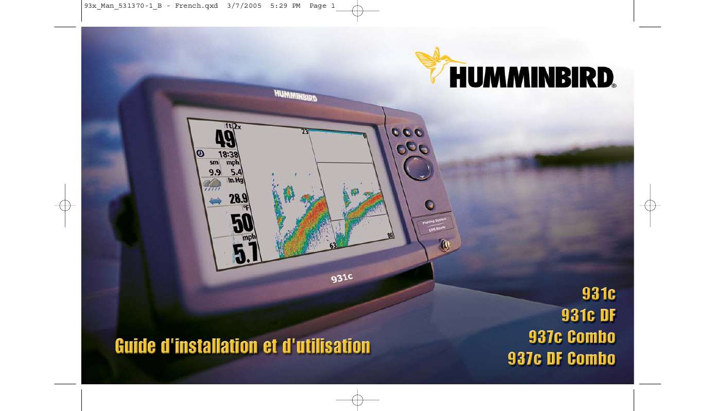 Guide utilisation HUMMINBIRD 937C COMBO  de la marque HUMMINBIRD
