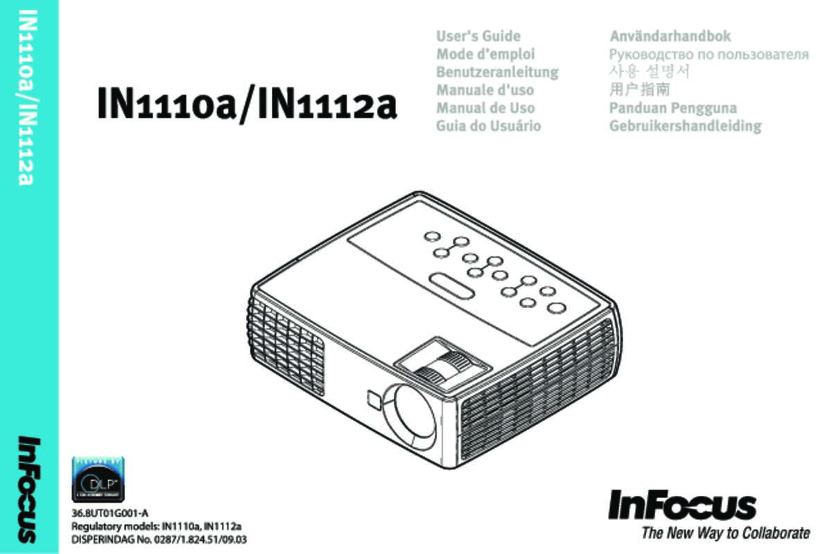 Guide utilisation INFOCUS IN1110A  de la marque INFOCUS