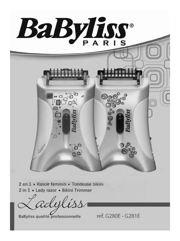 Guide utilisation BABYLISS G280E  de la marque BABYLISS