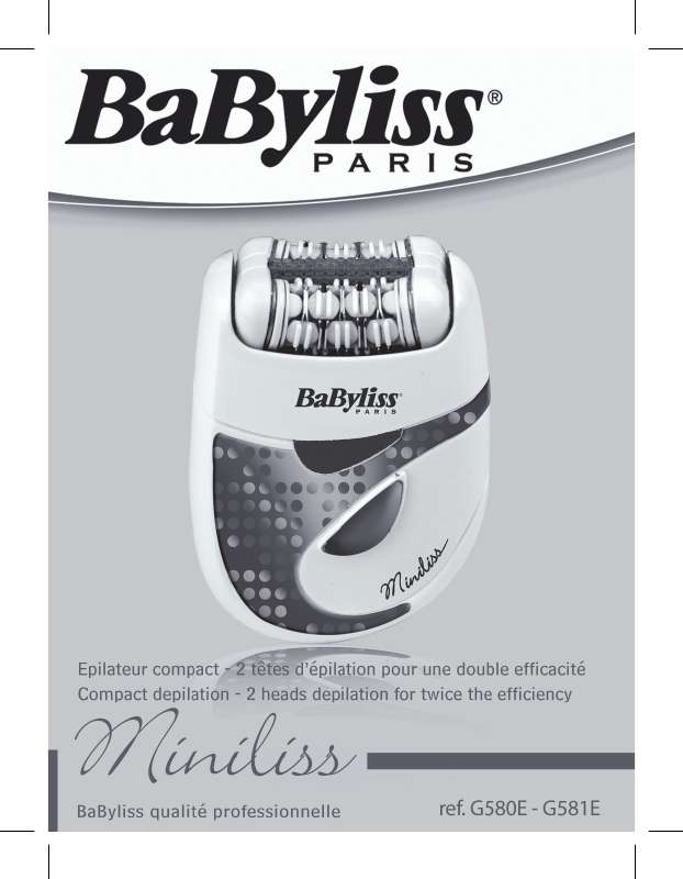 Guide utilisation BABYLISS G580E  de la marque BABYLISS
