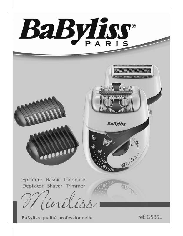 Guide utilisation BABYLISS G585E  de la marque BABYLISS