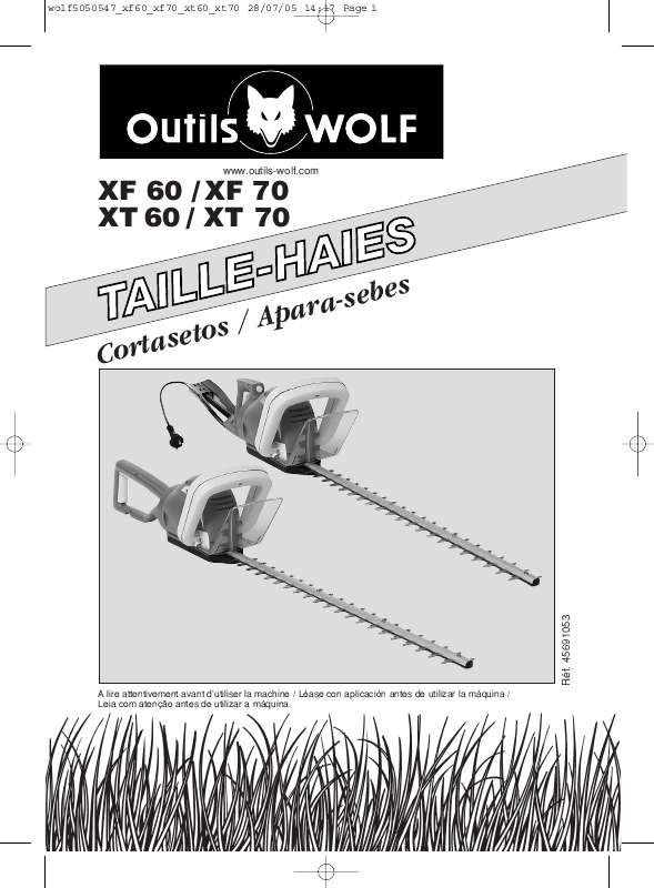 Guide utilisation WOLF XT70  de la marque WOLF
