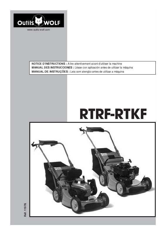 Guide utilisation WOLF RTKF  de la marque WOLF