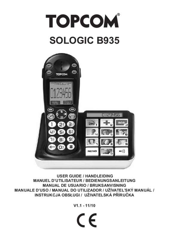 Guide utilisation TOPCOM SOLOGIC B935  de la marque TOPCOM