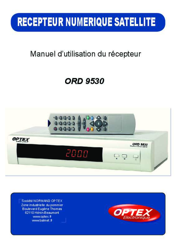 Guide utilisation OPTEX FRANSAT ORS 9945-HD  de la marque OPTEX