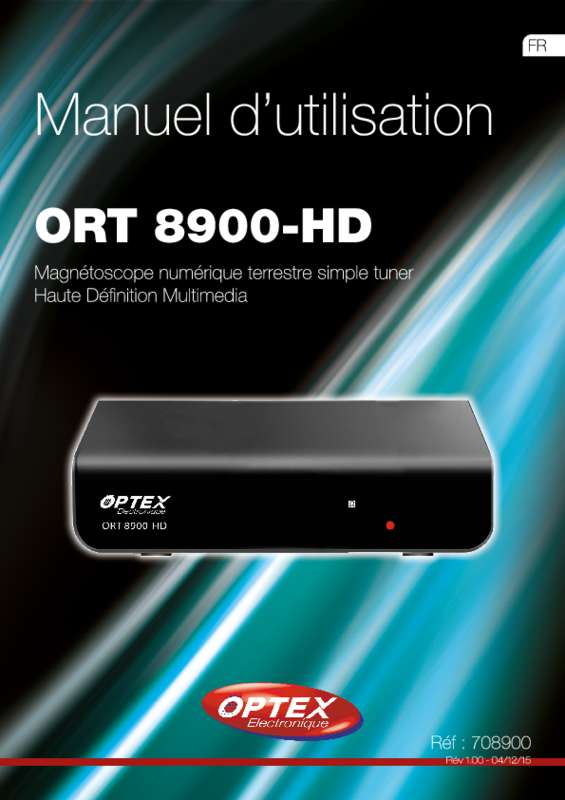 Guide utilisation OPTEX HD 8900  de la marque OPTEX