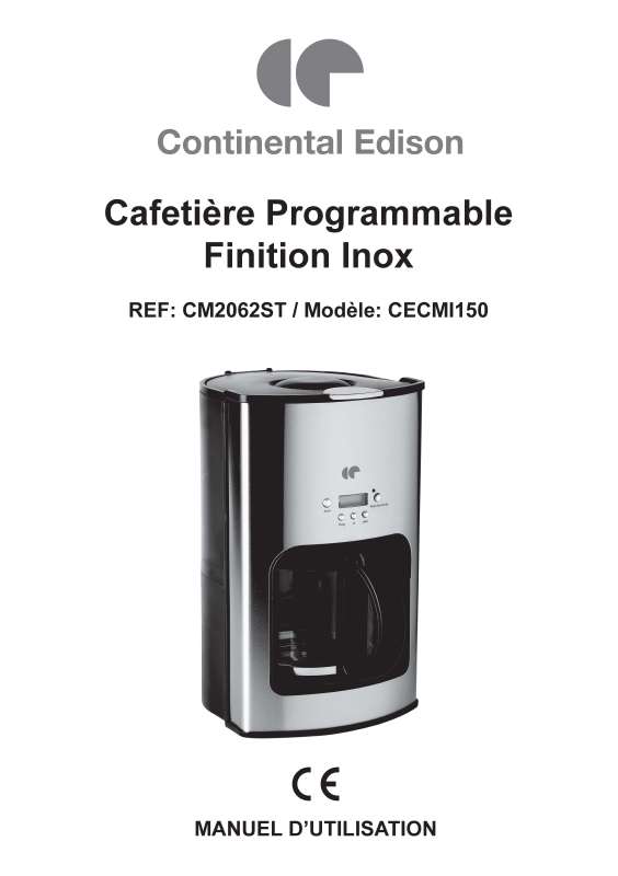 Guide utilisation CONTINENTAL EDISON CM2062ST  de la marque CONTINENTAL EDISON