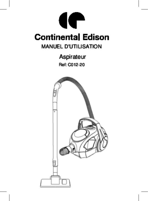 Guide utilisation CONTINENTAL EDISON C012-20  de la marque CONTINENTAL EDISON