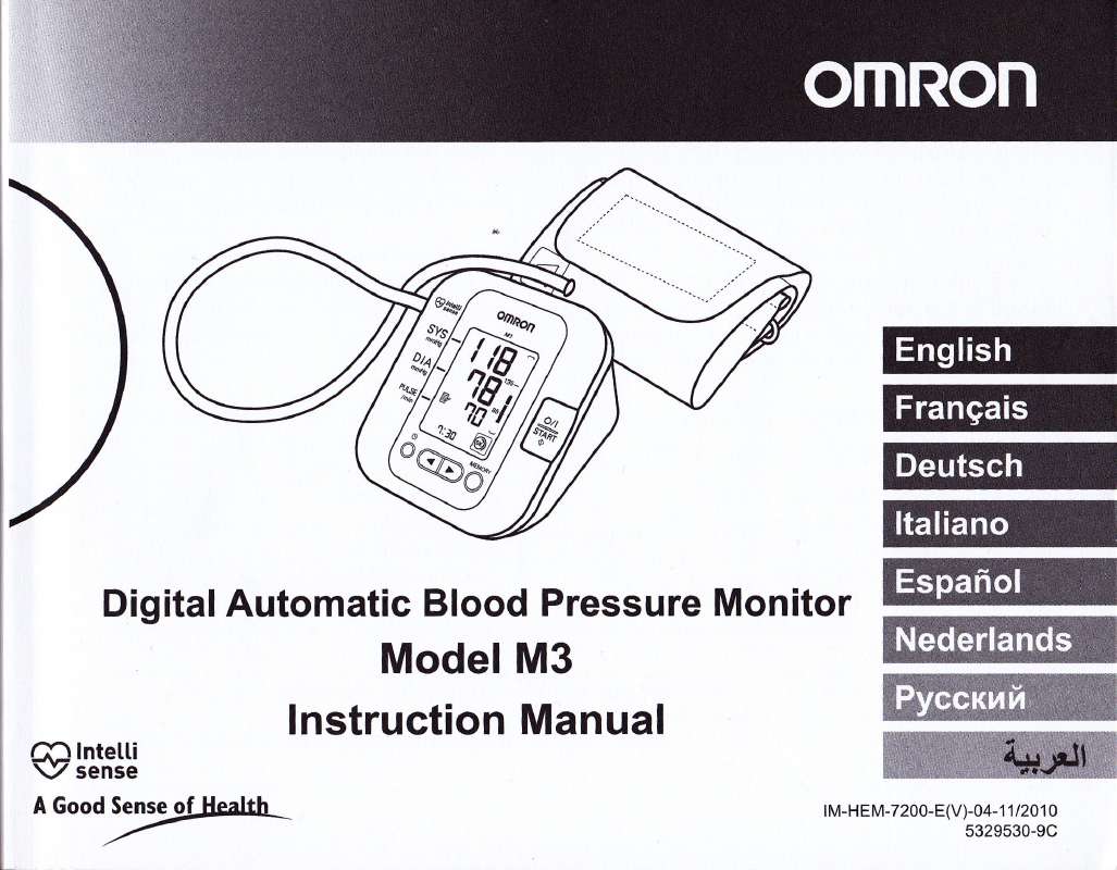 Guide utilisation  OMRON M3  de la marque OMRON