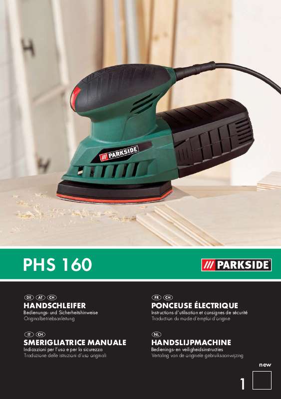 Guide utilisation  PARKSIDE KH 3029 POWER SANDER  de la marque PARKSIDE