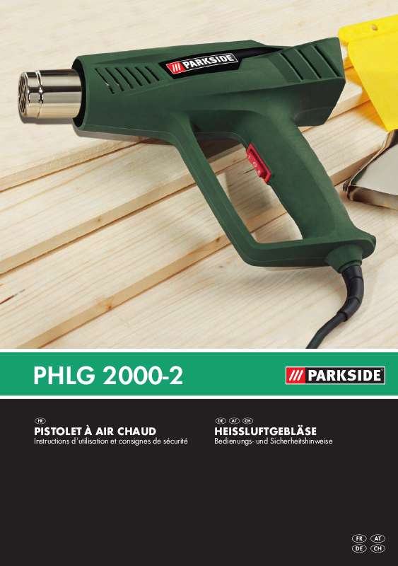 Guide utilisation  PARKSIDE KH 3040 HEAT GUN  de la marque PARKSIDE