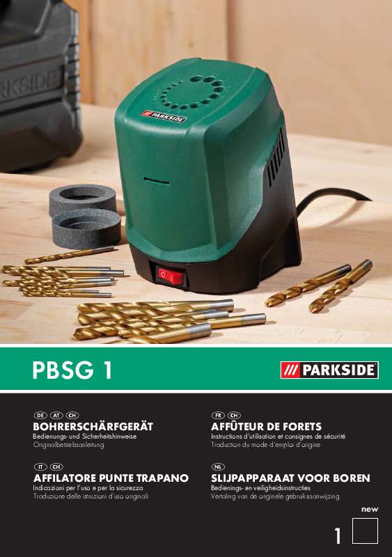 Guide utilisation  PARKSIDE KH 3049 DRILL SHARPENER  de la marque PARKSIDE