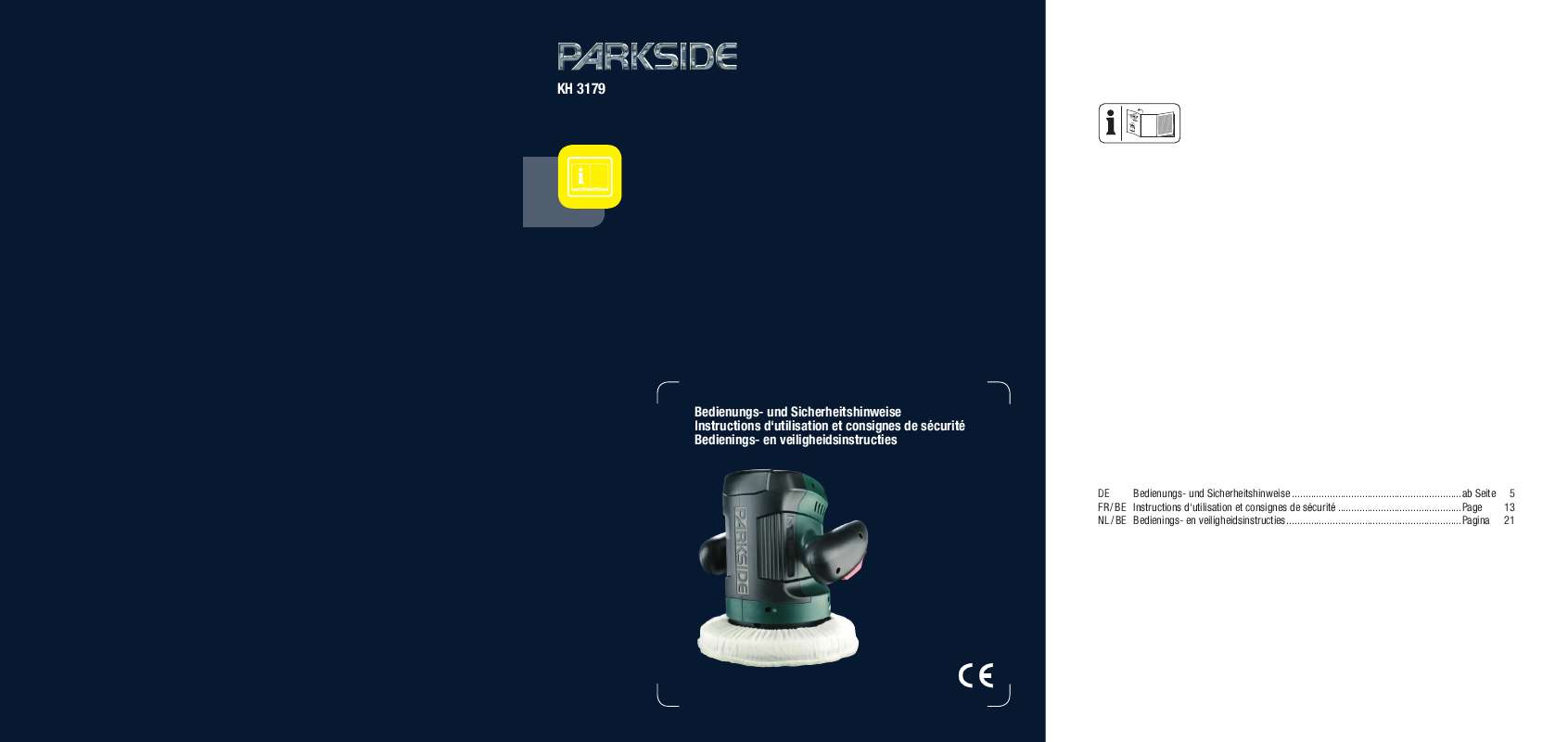Guide utilisation  PARKSIDE KH 3179  de la marque PARKSIDE