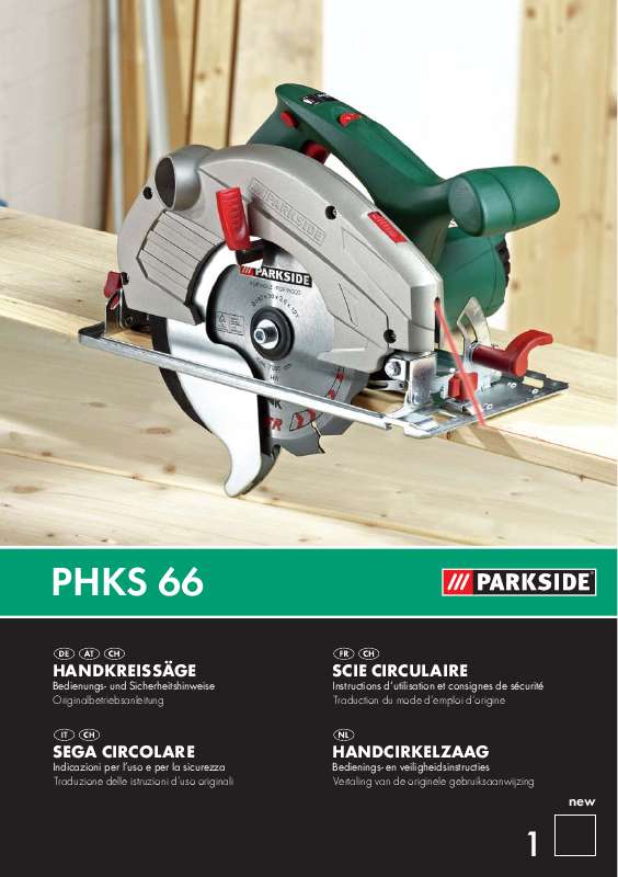 Guide utilisation  PARKSIDE PHKS 66  de la marque PARKSIDE