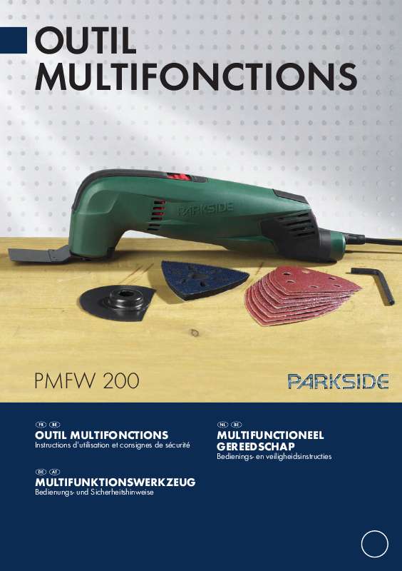 Guide utilisation  PARKSIDE PMFW 200  de la marque PARKSIDE