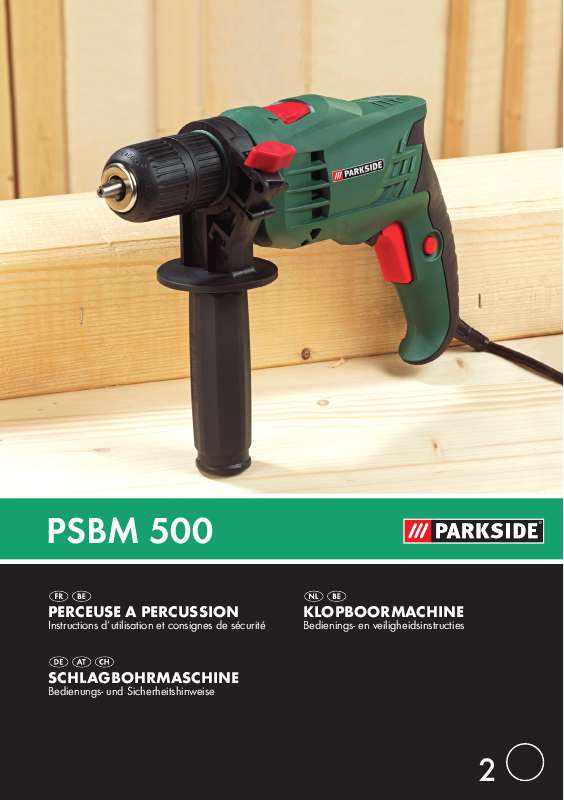 Guide utilisation  PARKSIDE PSBM 500  de la marque PARKSIDE