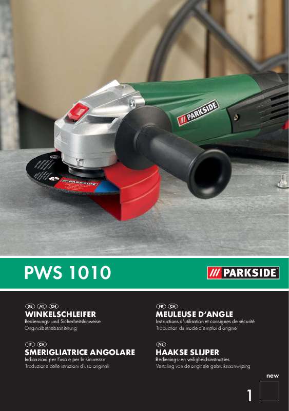 Guide utilisation  PARKSIDE PWS 1010  de la marque PARKSIDE