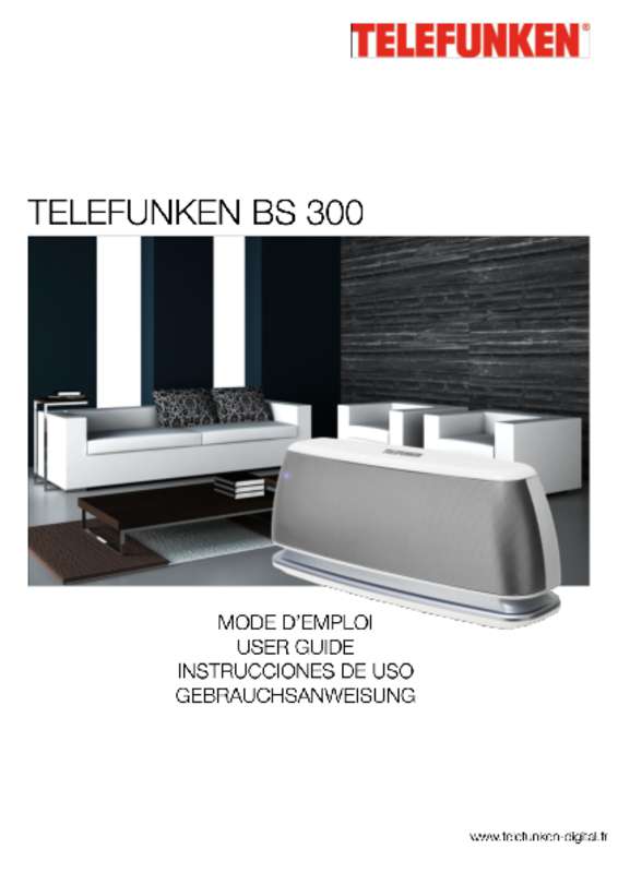 Guide utilisation  TELEFUNKEN BS300  de la marque TELEFUNKEN
