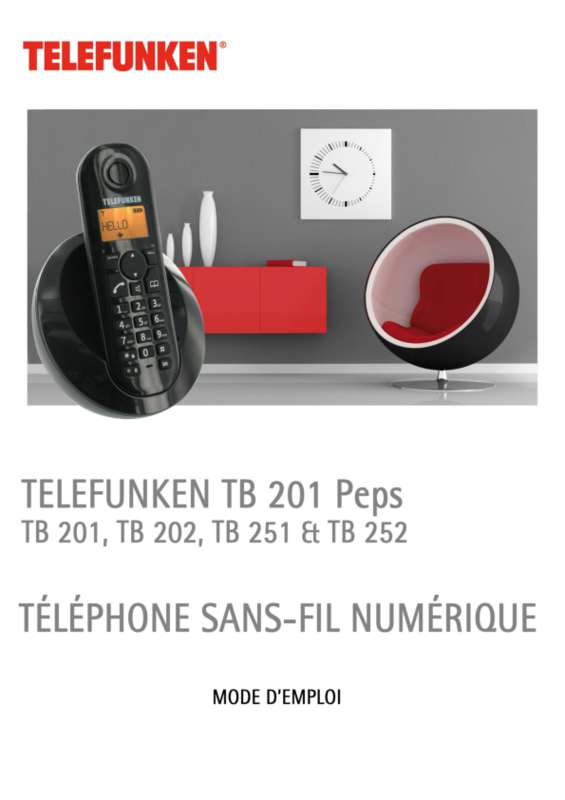Guide utilisation  TELEFUNKEN TB 252  de la marque TELEFUNKEN