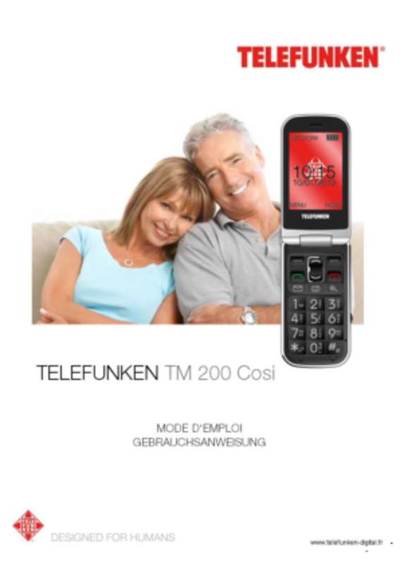 Guide utilisation  TELEFUNKEN TM 200  de la marque TELEFUNKEN