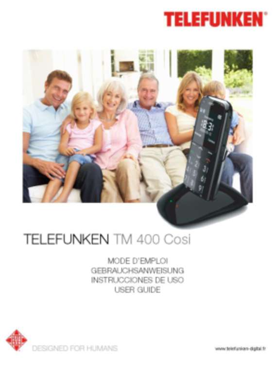 Guide utilisation  TELEFUNKEN TM 400 COSI  de la marque TELEFUNKEN
