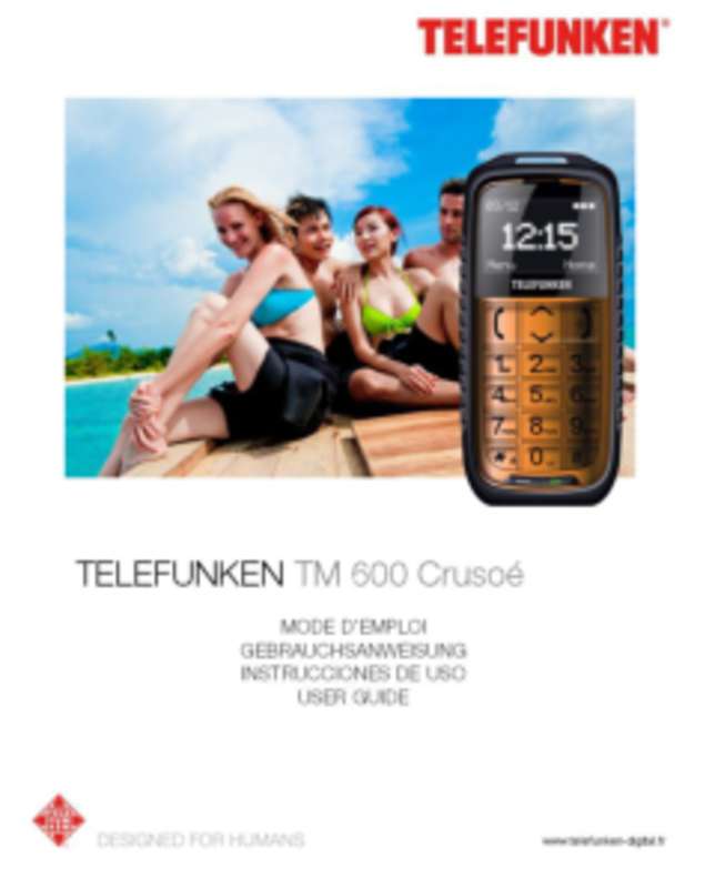 Guide utilisation TELEFUNKEN TM 600  de la marque TELEFUNKEN