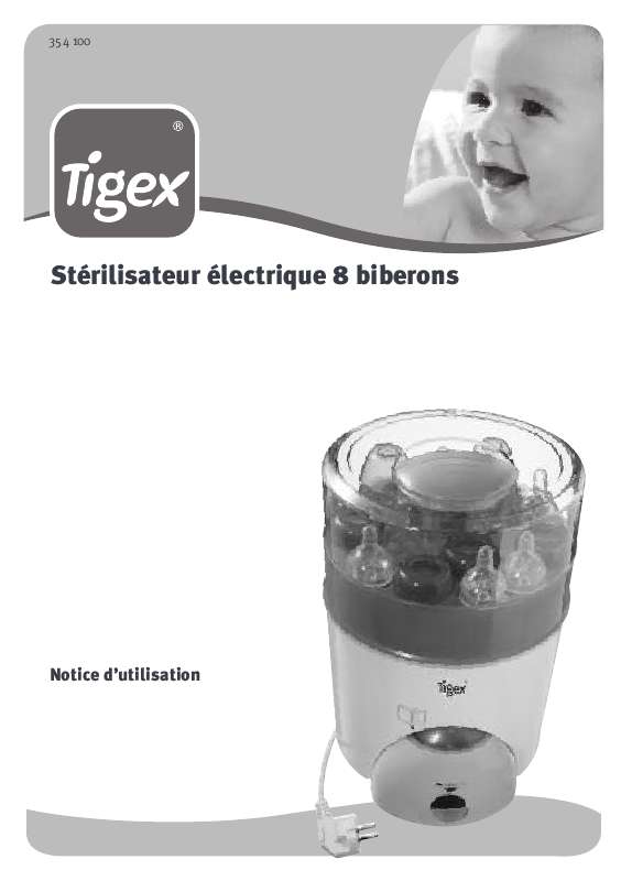 Guide utilisation  TIGEX STERILISATEUR ELECTRIQUE 8 BIBERONS  de la marque TIGEX