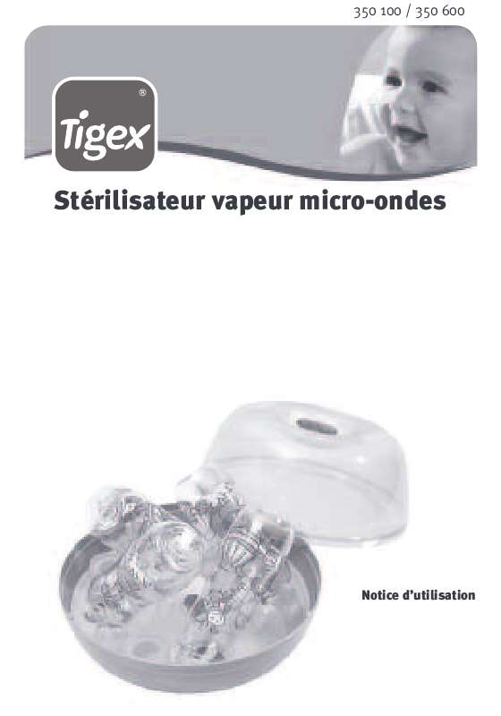 Guide utilisation  TIGEX STERILISATEUR VAPEUR MICRO-ONDES  de la marque TIGEX