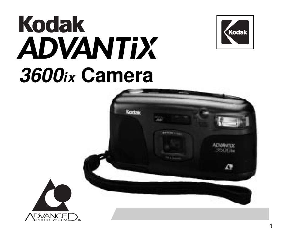 Guide utilisation KODAK ADVANTIX 3600IX  de la marque KODAK