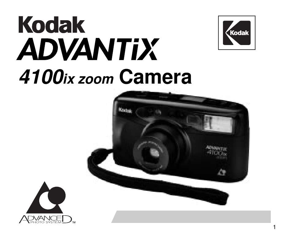 Guide utilisation KODAK ADVANTIX 4100IX ZOOM  de la marque KODAK