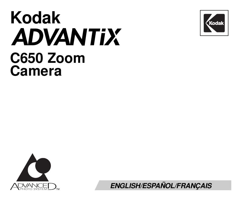 Guide utilisation KODAK ADVANTIX C650  de la marque KODAK