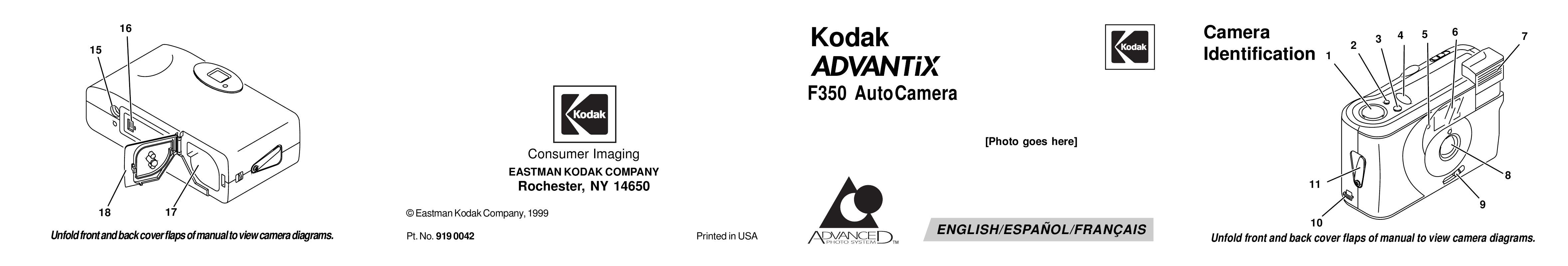 Guide utilisation KODAK ADVANTIX F350  de la marque KODAK