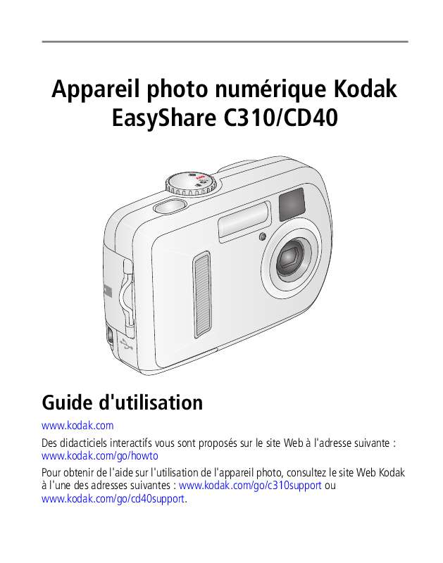Guide utilisation KODAK C310  de la marque KODAK