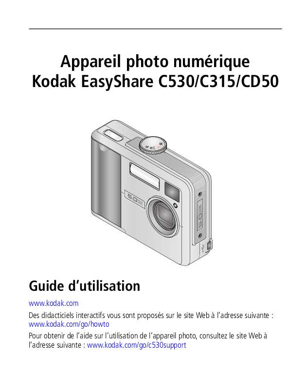 Guide utilisation KODAK C315  de la marque KODAK