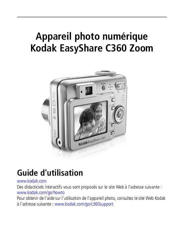 Guide utilisation KODAK C360  de la marque KODAK