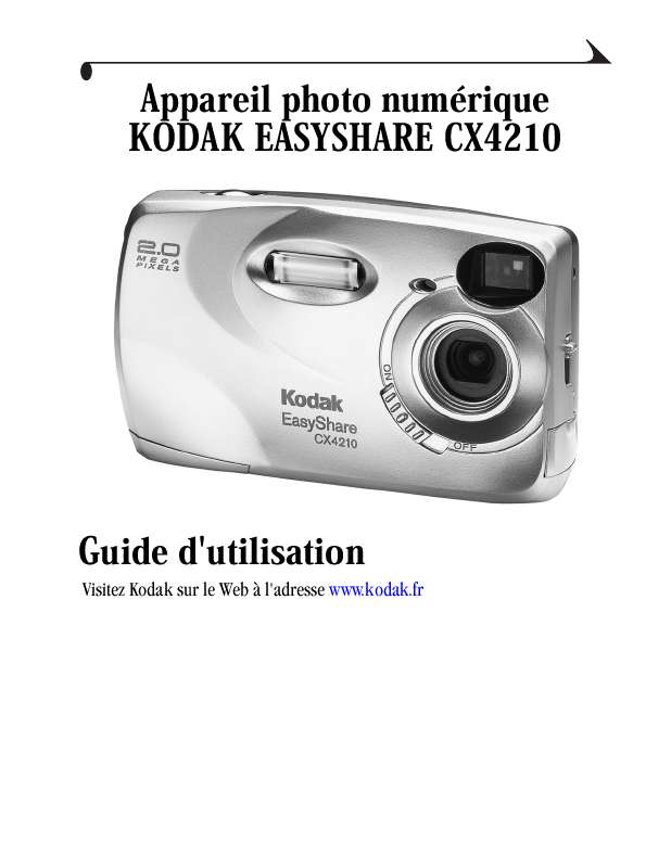 Guide utilisation KODAK CX4210  de la marque KODAK