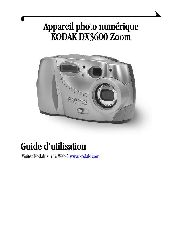 Guide utilisation KODAK DX3600  de la marque KODAK