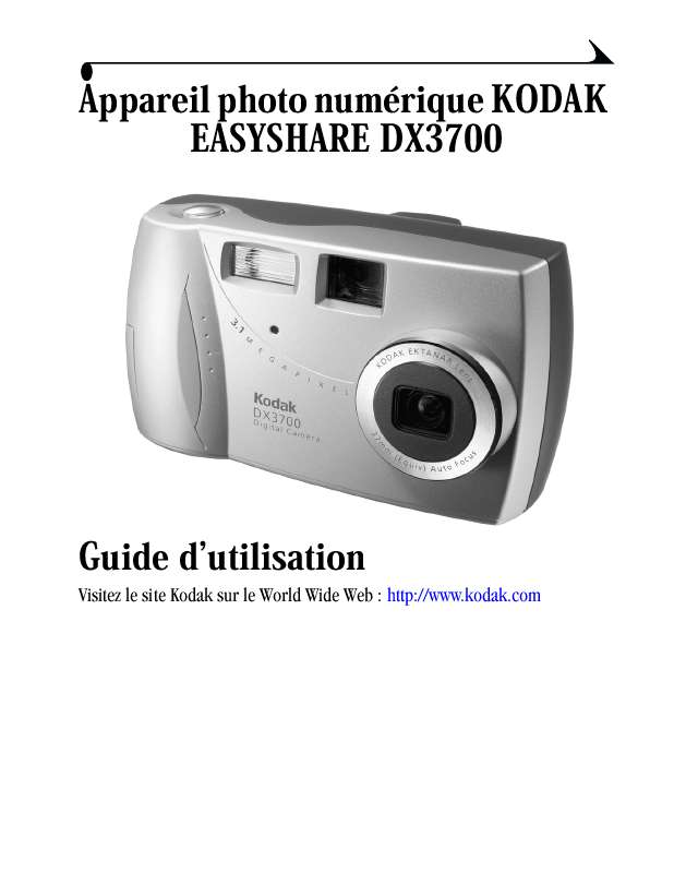 Guide utilisation KODAK DX3700  de la marque KODAK