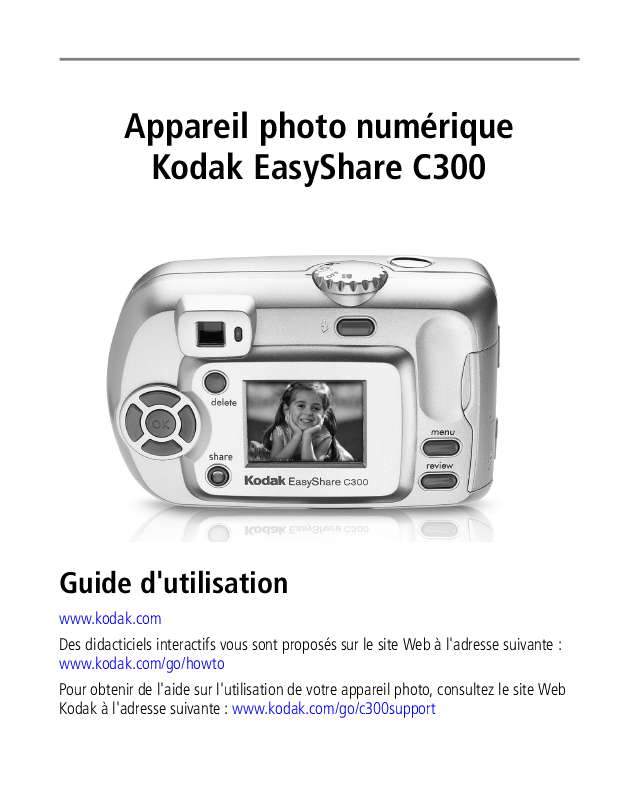 Guide utilisation KODAK EASYSHARE C300  de la marque KODAK