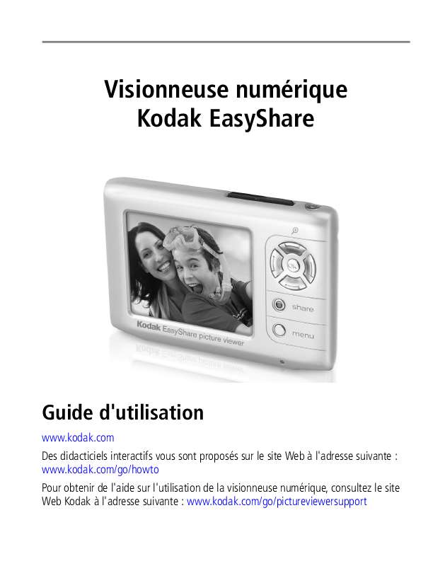 Guide utilisation KODAK PICTURE VIEWER  de la marque KODAK