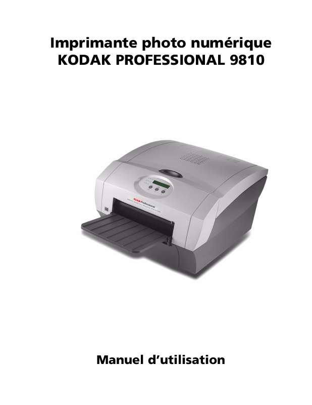 Guide utilisation KODAK 9810  de la marque KODAK