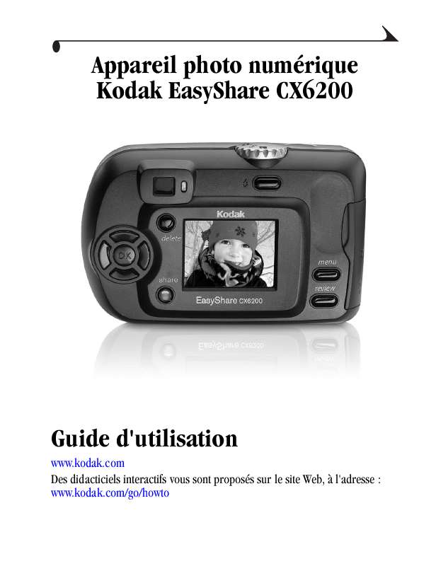 Guide utilisation KODAK CX6200  de la marque KODAK