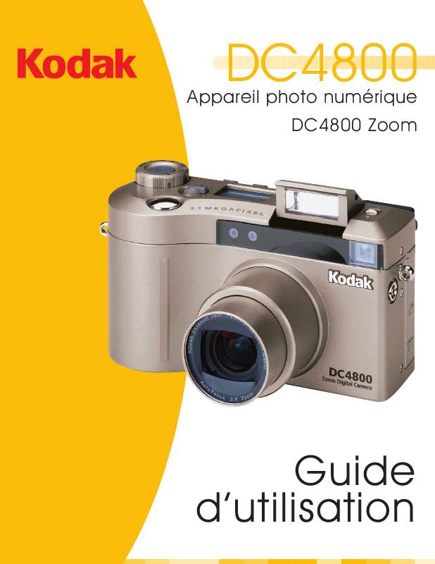 Guide utilisation KODAK DC4800 ZOOM  de la marque KODAK