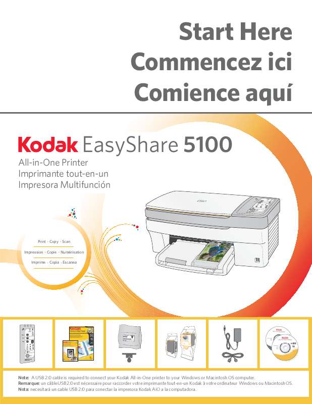 Guide utilisation KODAK EASY SHARE 5100  de la marque KODAK